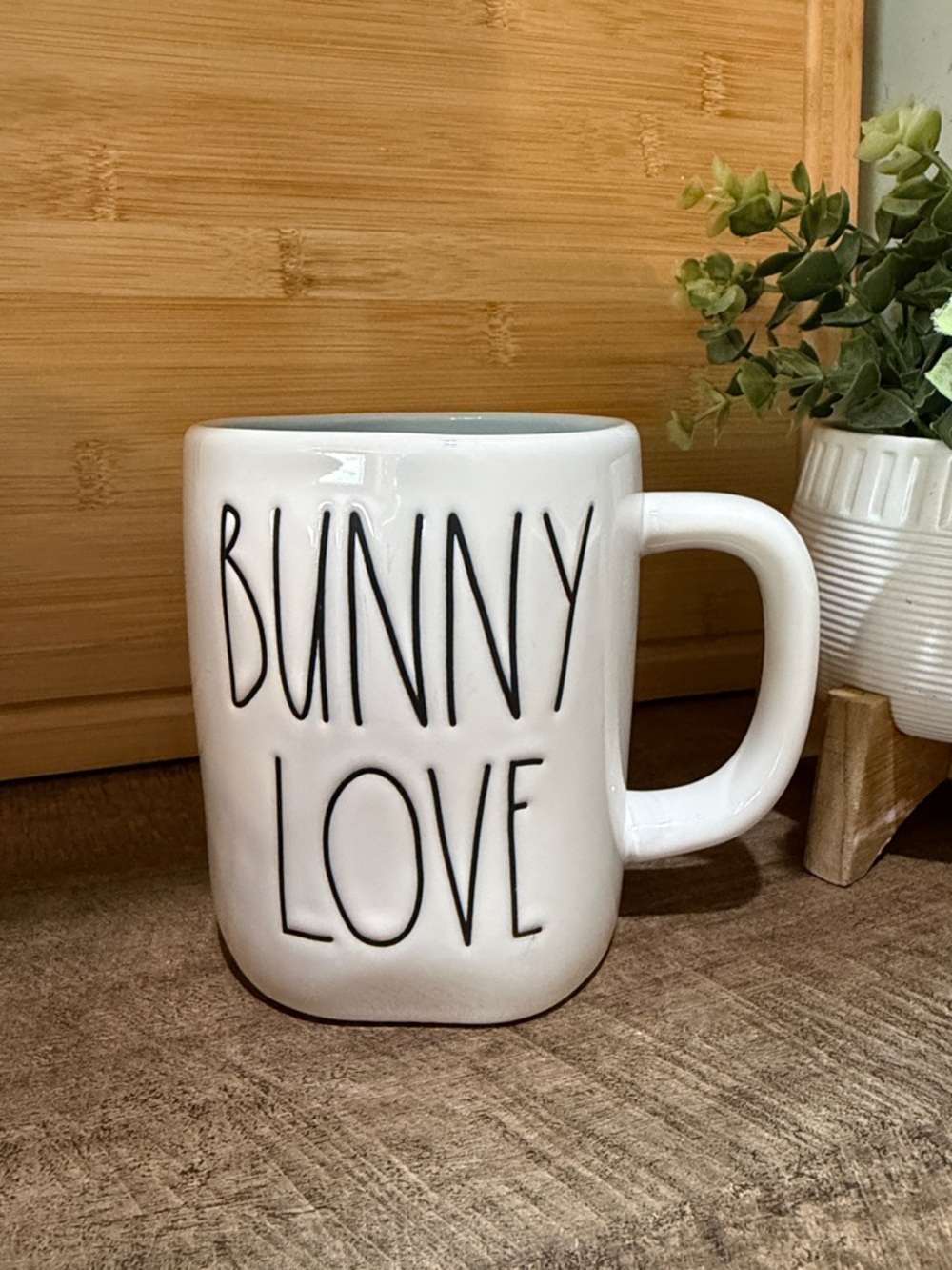 Rae Dunn White 'Bunny Love' Ceramic Mug